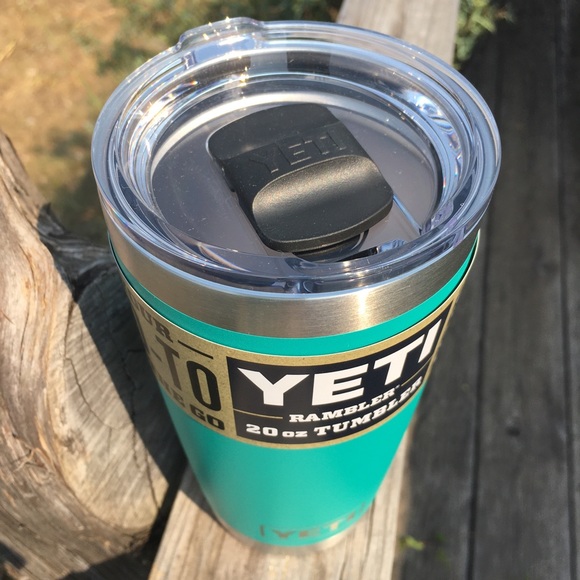 Last one!!! NWT LIMITED ED AQUIFER BLUE YETI 20 OZ RAMBLER - Picture 2 of 3